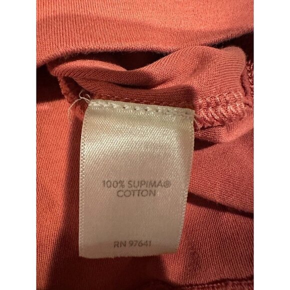 EUC Womens J Jill Simply Supima Scoop Neck Tunic Size Medium M Shirt Top Coral - Picture 4 of 9